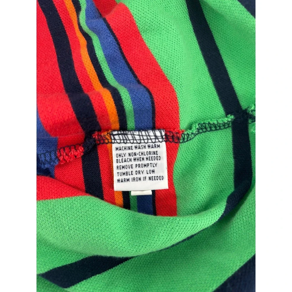 Polo Ralph Lauren Mens XXL Custom Fit Multi Color Striped Short Sleeve Polo